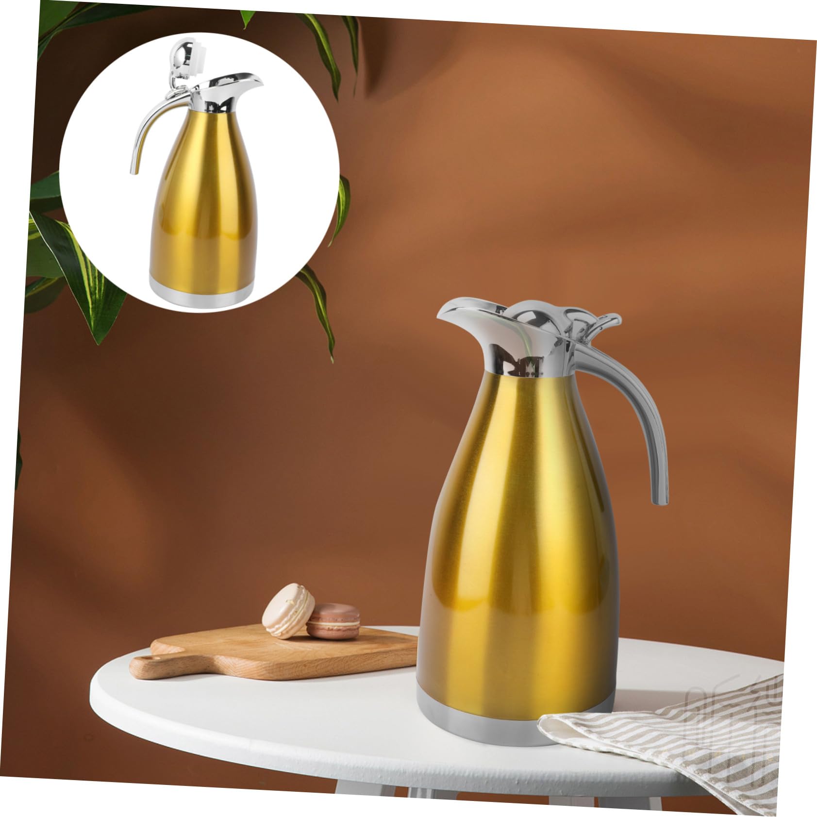 Isolierflasche Doppelwand Vakuum Thermoskanne Große Kapazität Für Büro Outdoor Zuhause Thermosflasche Kalt und Heißgetränke Isolierbecher Sportflasche Fitness