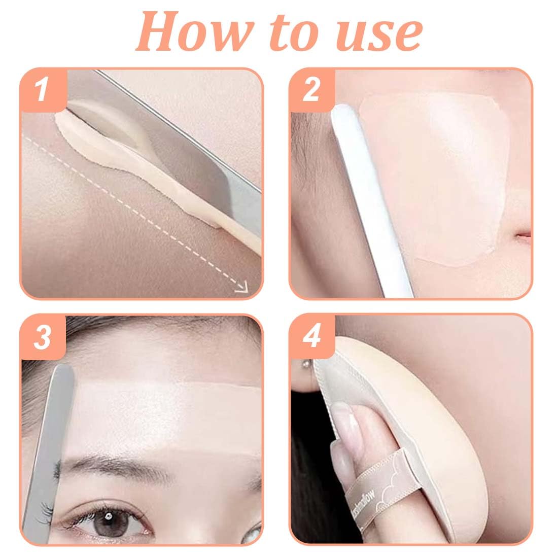 1 Set di piastre e spatole per il trucco in acciaio inox Picasso Makeup Spatula Coltello a doppia testa per tavolozza