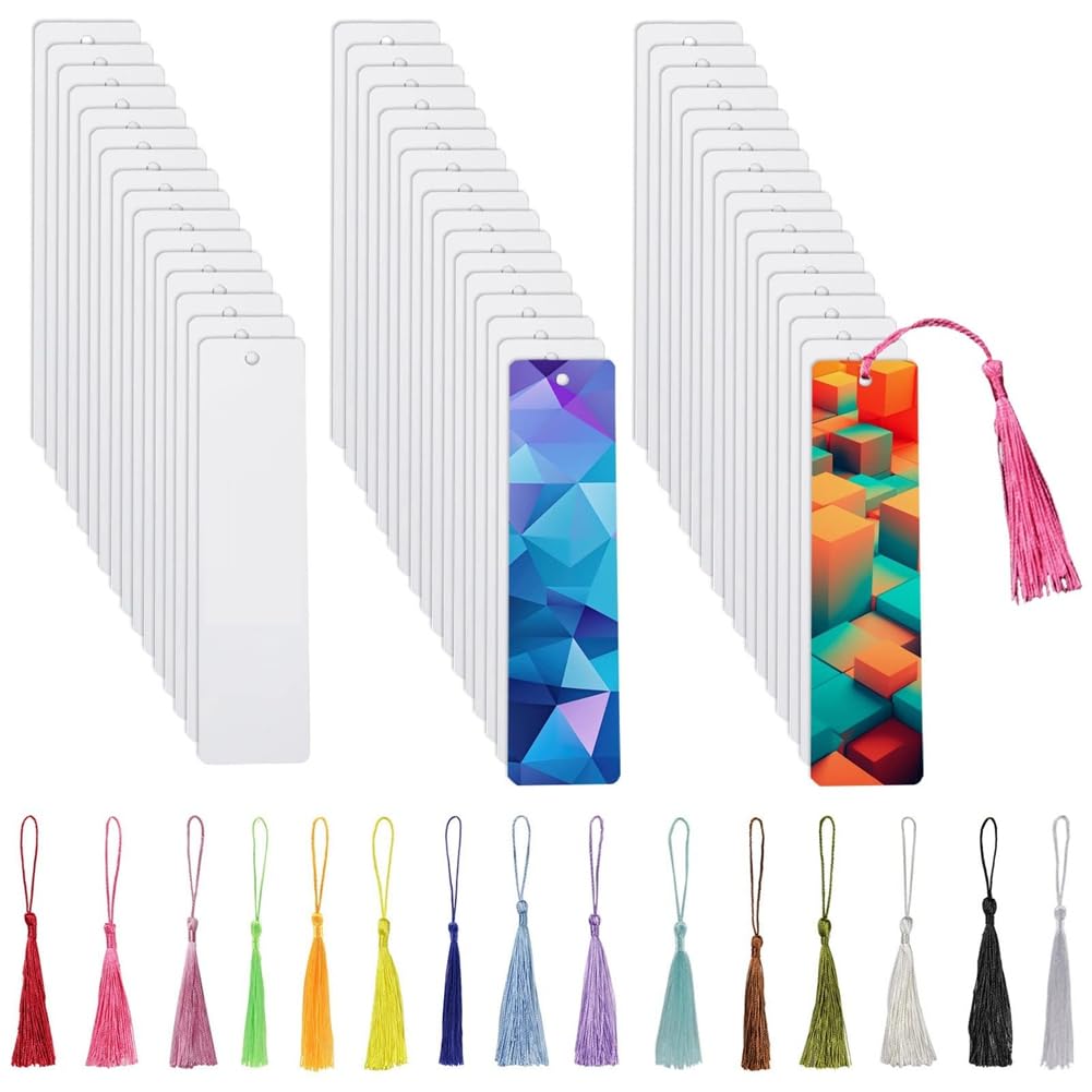 Marque-page aluminium vierge haut de gamme : support métal sublimation de précision - 7