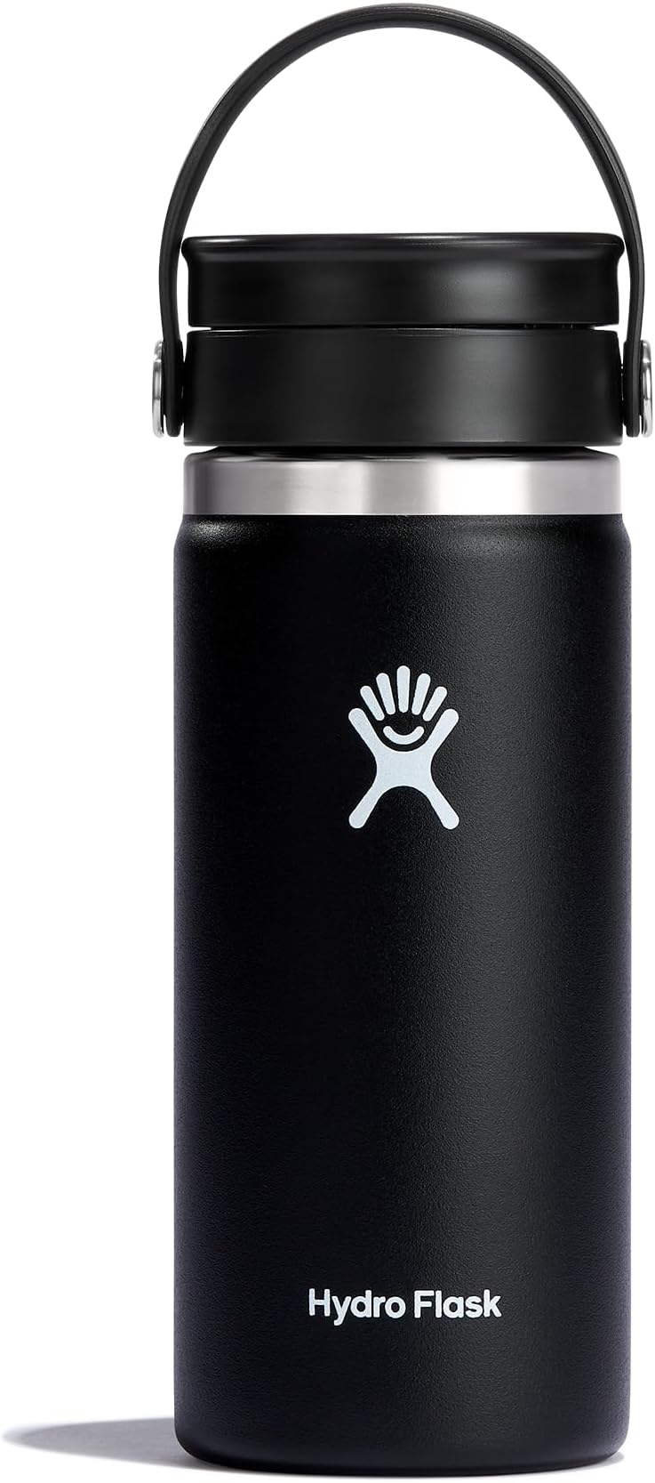 16 oz Wide Mouth Bottle with Flex Sip Lid Black