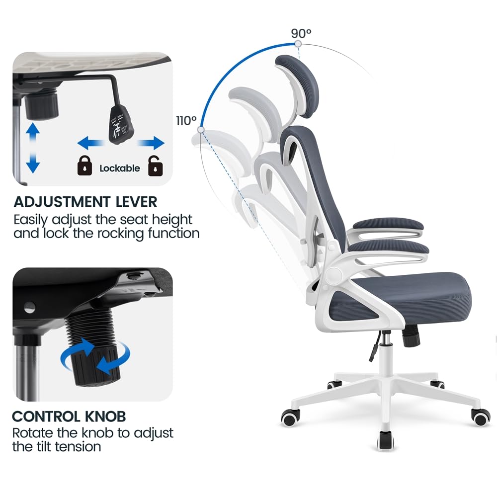 Yaheetech Bürostuhl Ergonomisch – Bild 5