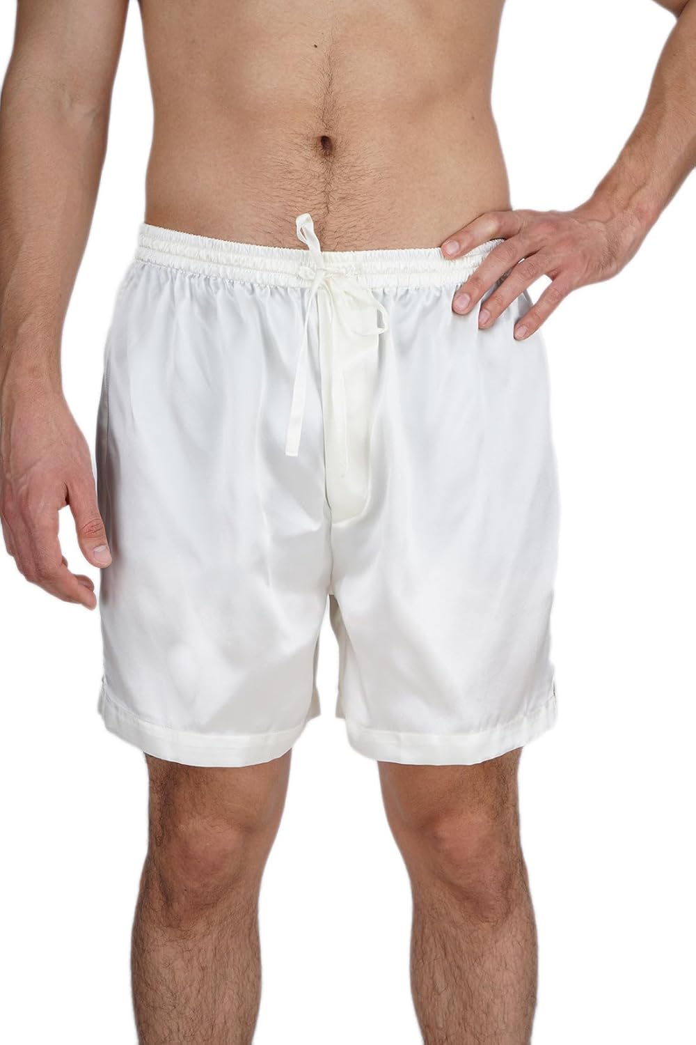 OSCAR ROSSA Men's 100% Mulberry Silk Boxer