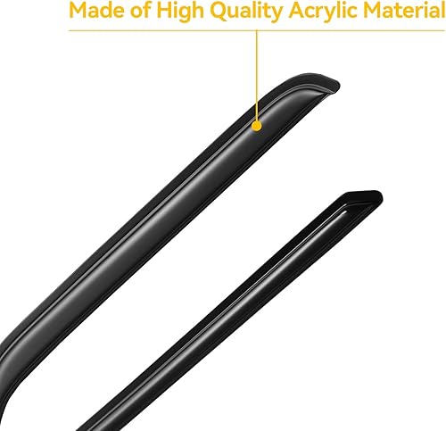 Miniatura 3 de Viseras protectoras de lluvia para Ford F150 1980-1996 cabina estándar, deflectores de viento de ventilación de ventana para Ford Bronco F250 F350