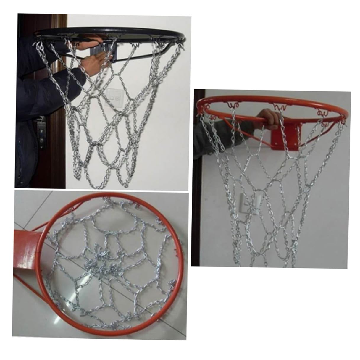 Basketball Stück Eisenkette Kettennetz 2 Silber