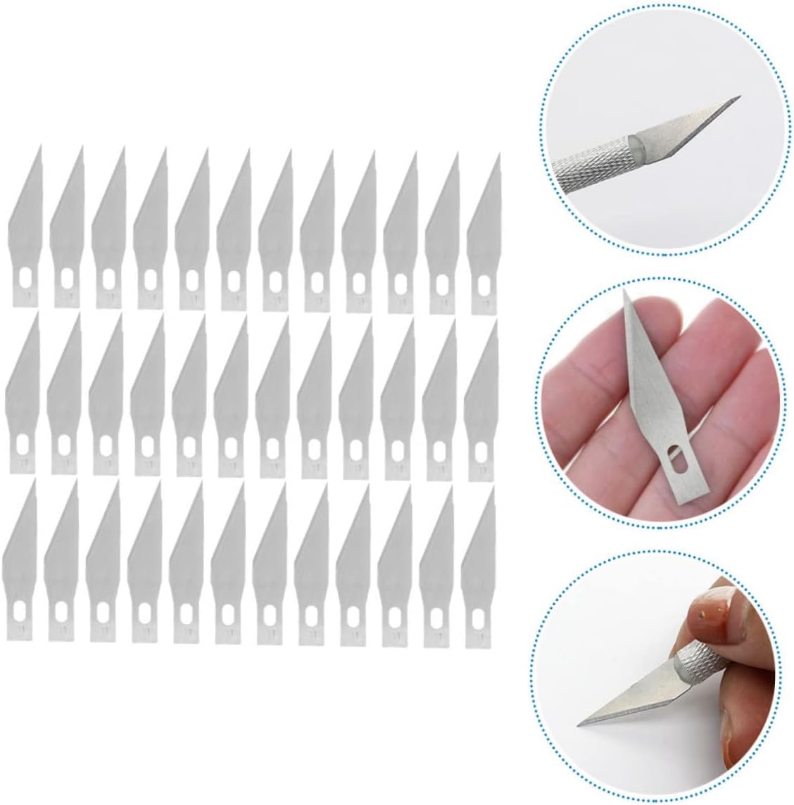 Gadpiparty 1 box Replacement Craft Blades Steel Cutting Tools for Trimming Precision Hobby Knife for Scrapbooking Model Kits and Art Crafts
