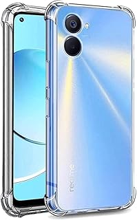 (Realme 10 4G) Clear Case Soft TPU Bumper Silicone Bumper Reinforced Corner Full Camera Protection Cover for Oppo Realme 10 4G (Clear)