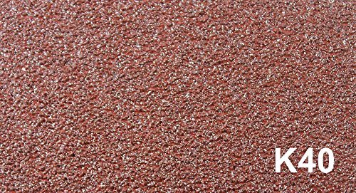 200 pezzi di tessuto Nastri abrasivi 75 X 533, per levigatrice a nastro – grano 40/carta vetrata/Nastri abrasivi