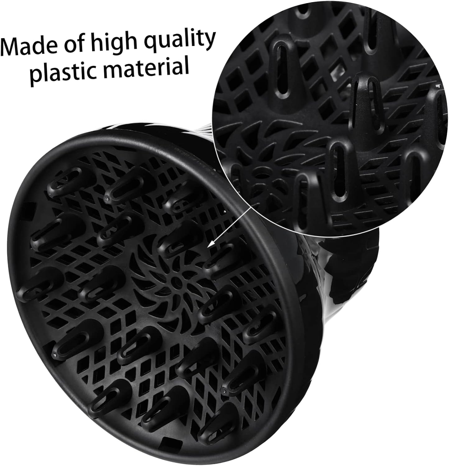 Hair Dryer Diffuser Attachment for Natural Curly Hair Blow Cover for Even Drying Portable Design for Home and Salon Use Compatible with Hair Dryers