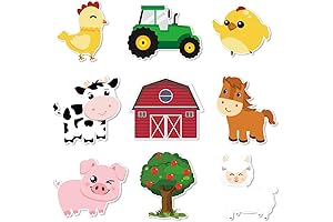 WERNNSAI Farm Party Centerpieces Sticks- Kids Birthday Decorations