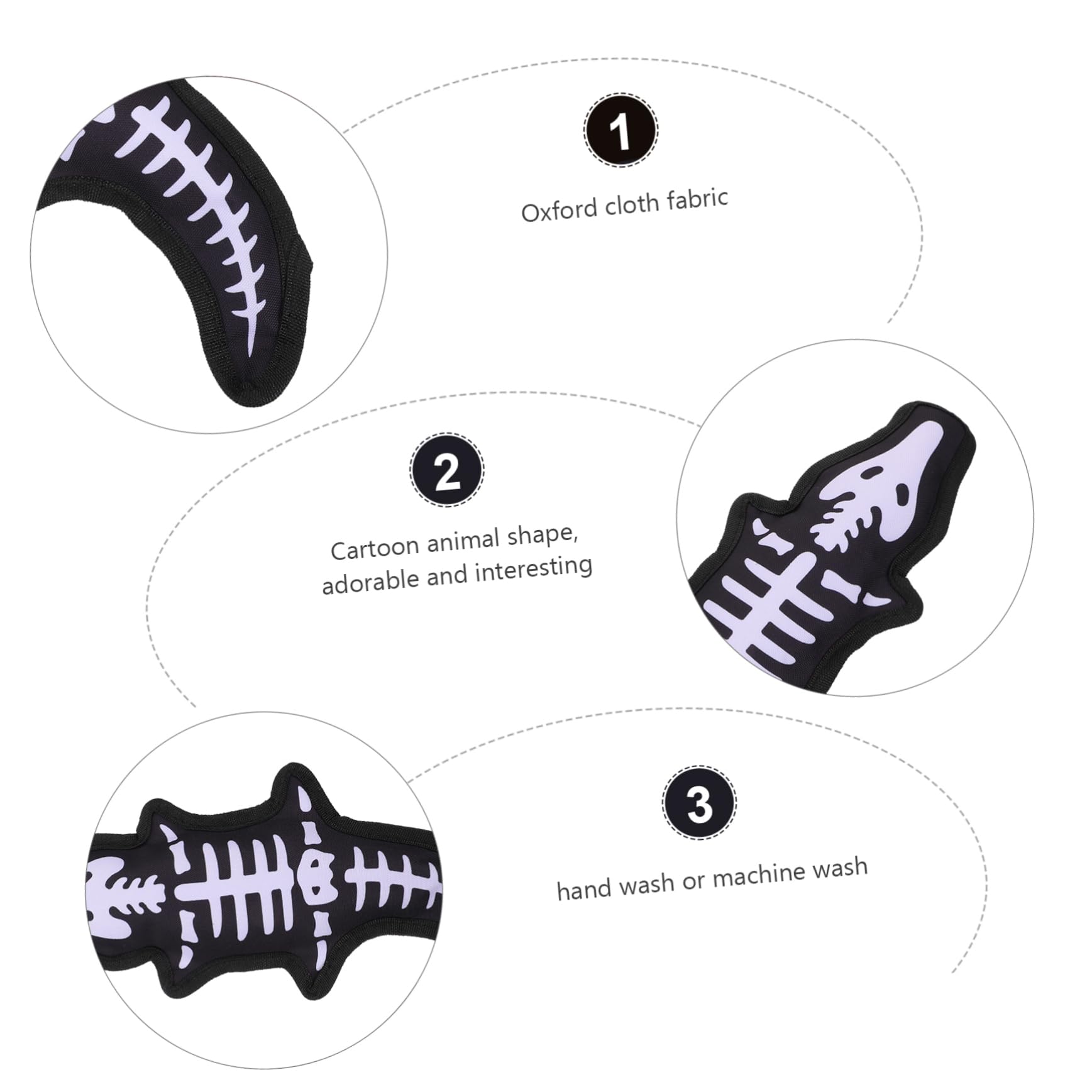 BESPORTBLE 1pièce Jouet à Mâcher pour Chiens Squeaky Jouet Molaire Interactif Oxford pour Petits Animaux Améliore Être Émotionnel Et Favorise La Santé
