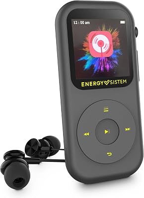 Energy Sistem Handy Lettore MP3 MP4 Bluetooth 5.3 16GB Radio FM MicroSD 128GB Display IPS Touch USB C Riproduttore Musicale Portatile FLAC WAV WMA Registratore Vocale Video AMV Auricolari