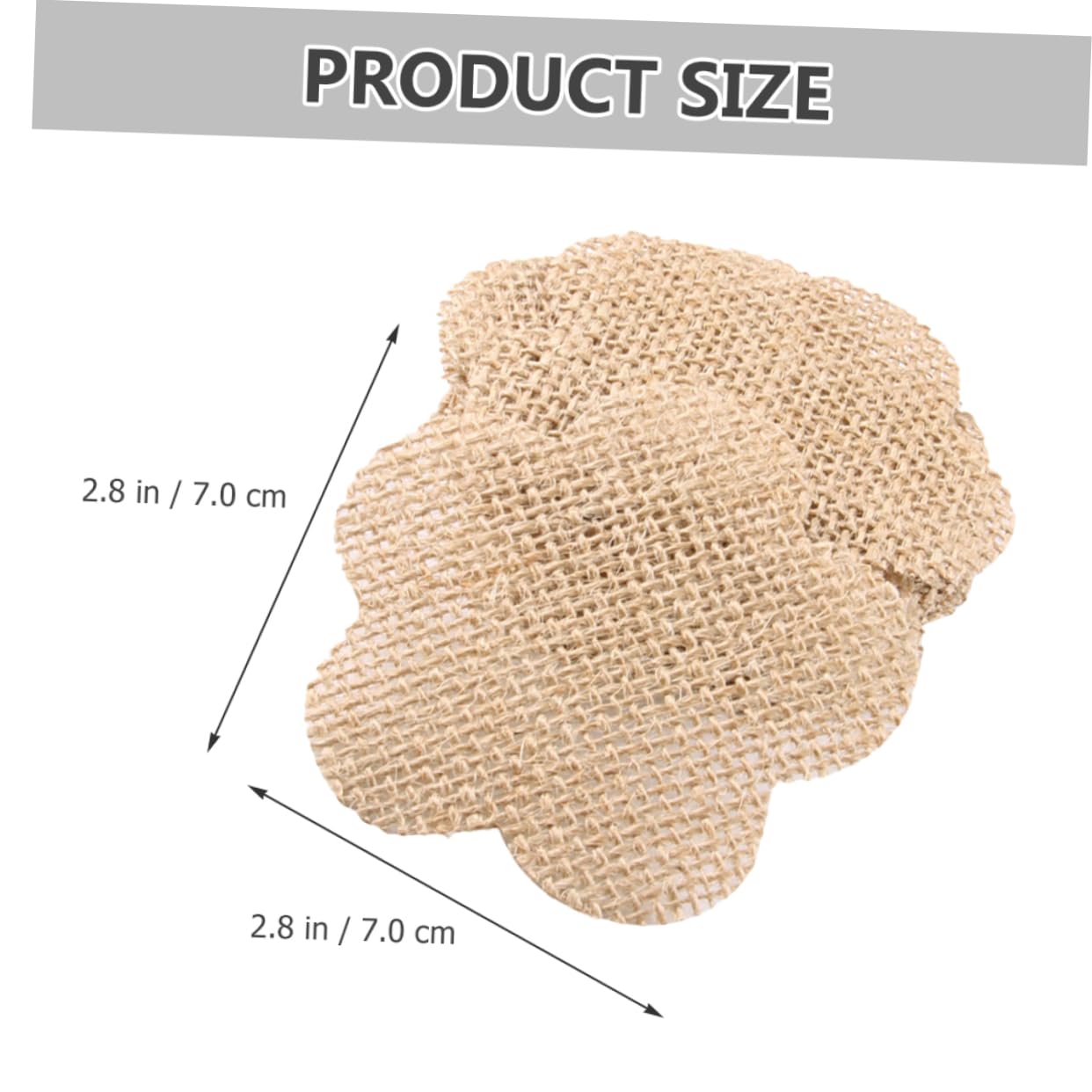VILLCASE 100piezas Adornos De Navidad De Colgantes Para Árbol De Navidad Decoraciones De Burlap Para Manualidades y Bodas Para y Personalizar
