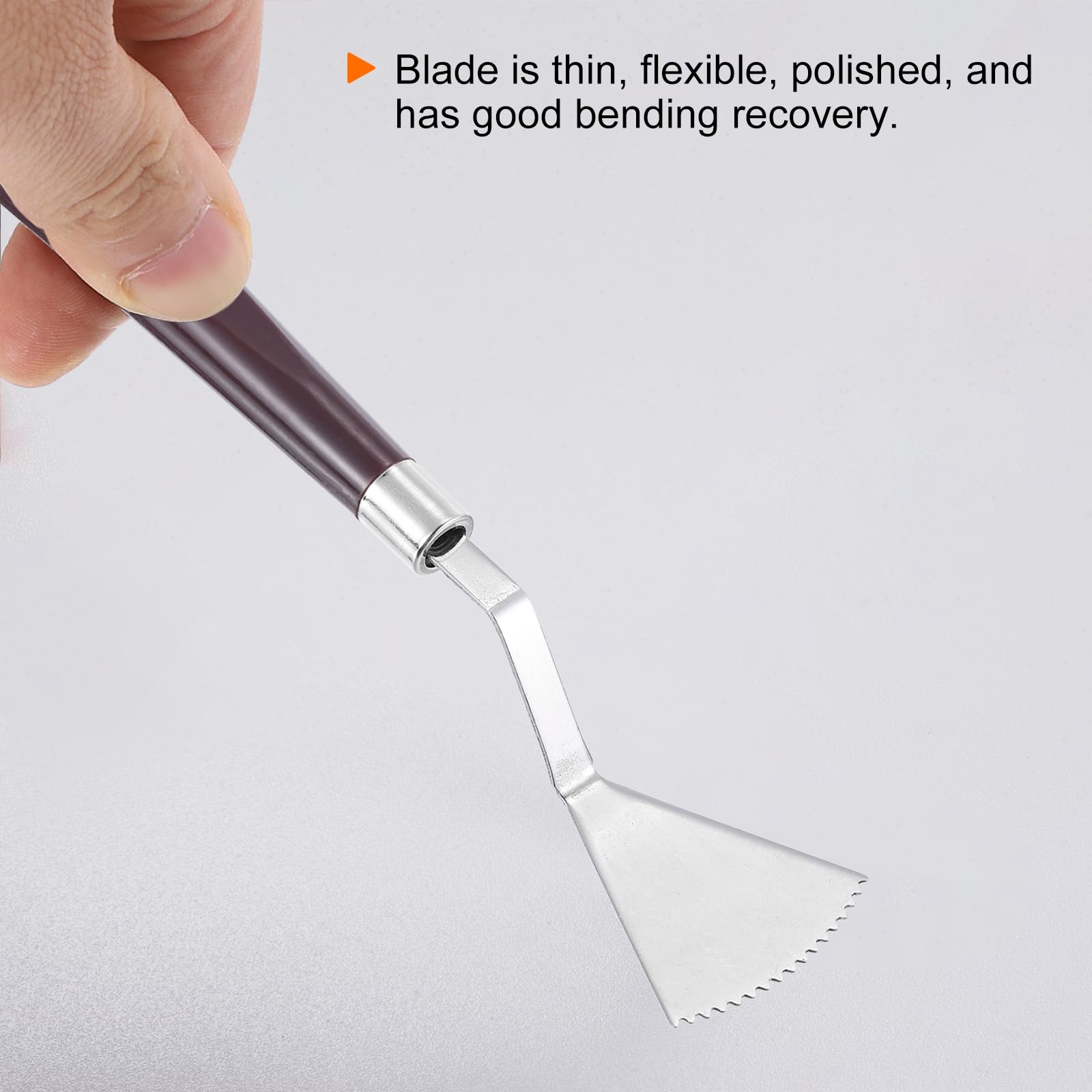 QUARKZMAN 9pz E1-E9 Set Spatole per Pittura Spatola Artistica Acciaio Inossidabile Coltelli Pallet Verniciatura Raschietti con Manico Plastica per Diffusione Miscelazione Olio Acrilico
