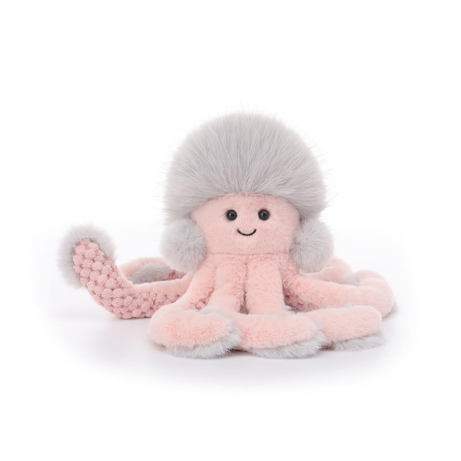 Apricot Lamb Gentle Octopus Plushies Stuffed Animals for Baby Girl and Boy Soft Cute Plush Toys for Kids 6 Inches