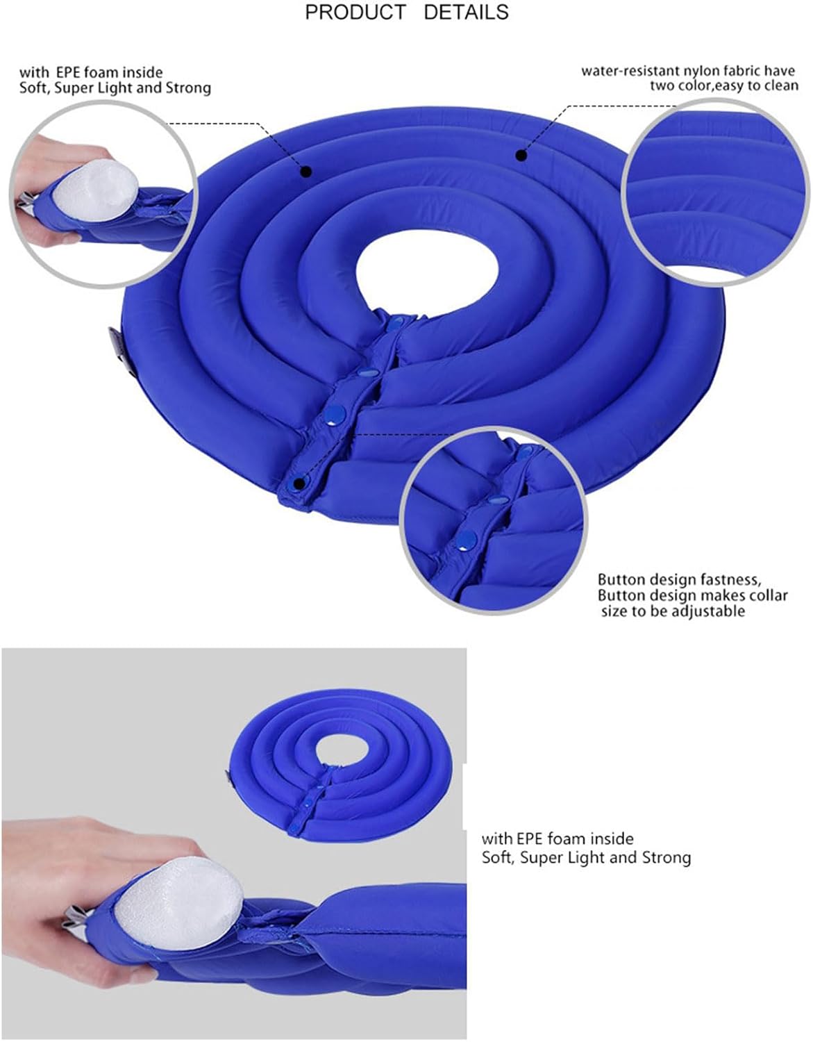 Recovery Cone for Pet Kitten Small to Large Dogs Recovery Collar Neck with Sticker Soft for Dogs After