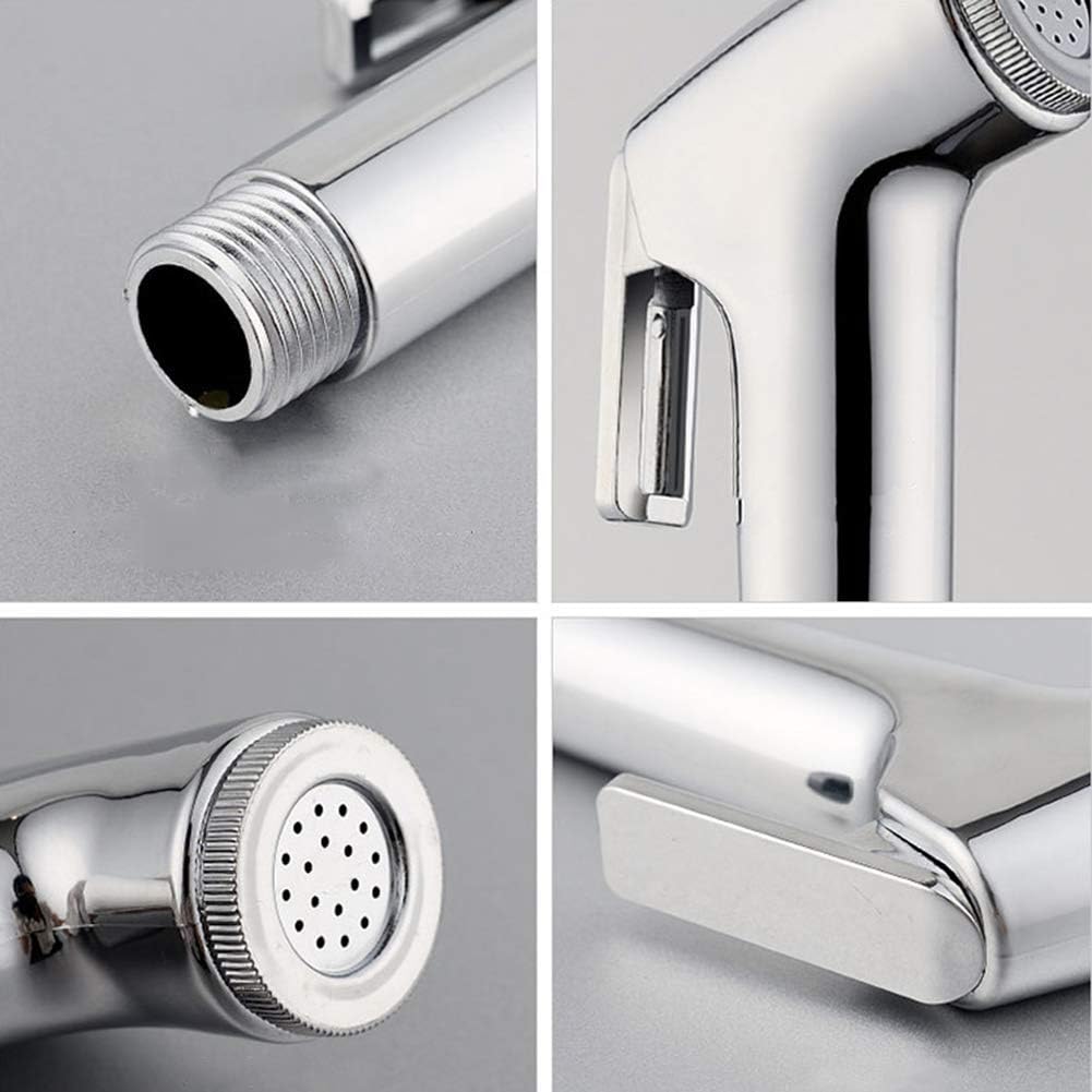 Plastic Handheld Bidet Sprayer Kit – Explosion-Proof Hose, High-Pressure Attachment for Pet Bathing & Diaper Rinsing