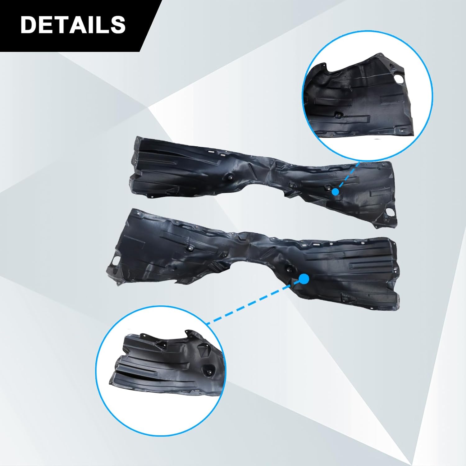 2Pcs Fender Liners Front Driver & Passenger Side Compatible with Toyota Camry SE XSE 2018-2021 Replace# 5387606320, 5387506320