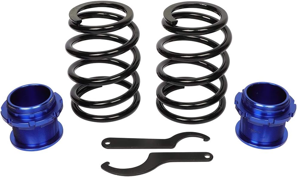 Adjustable Height Coilovers Struts Front And Rear Fit for 1994-2004 for Ford for Mustang Coil Spring Over Shock (Set of 4) - Blue