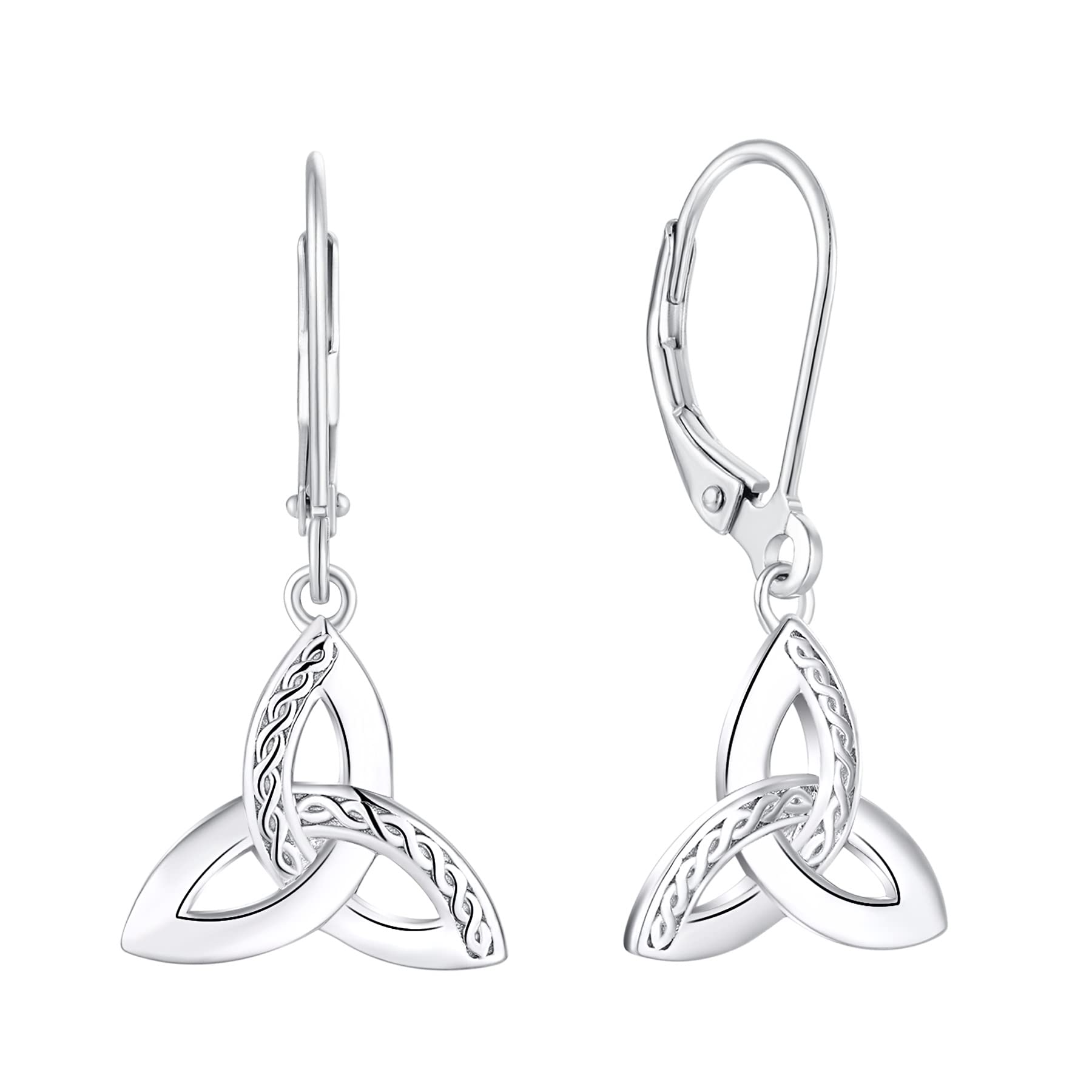 Boucles d'oreilles Triquetra argent 925 JO WISDOM dormeuses