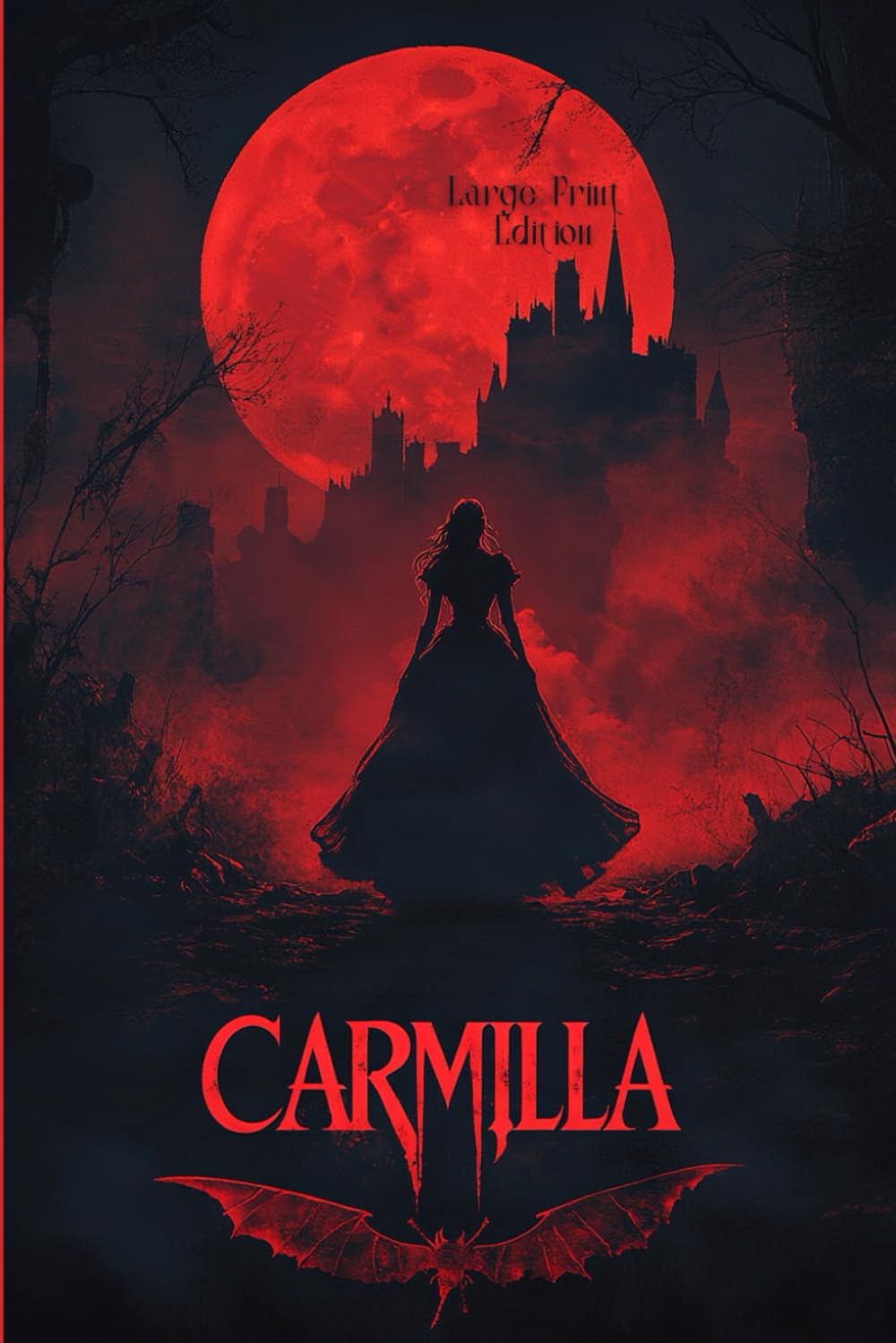 Carmilla (Large Print Edition): Gothic Vampire Classic of Forbidden Desire and Dark Secrets in the Shadows of Styria