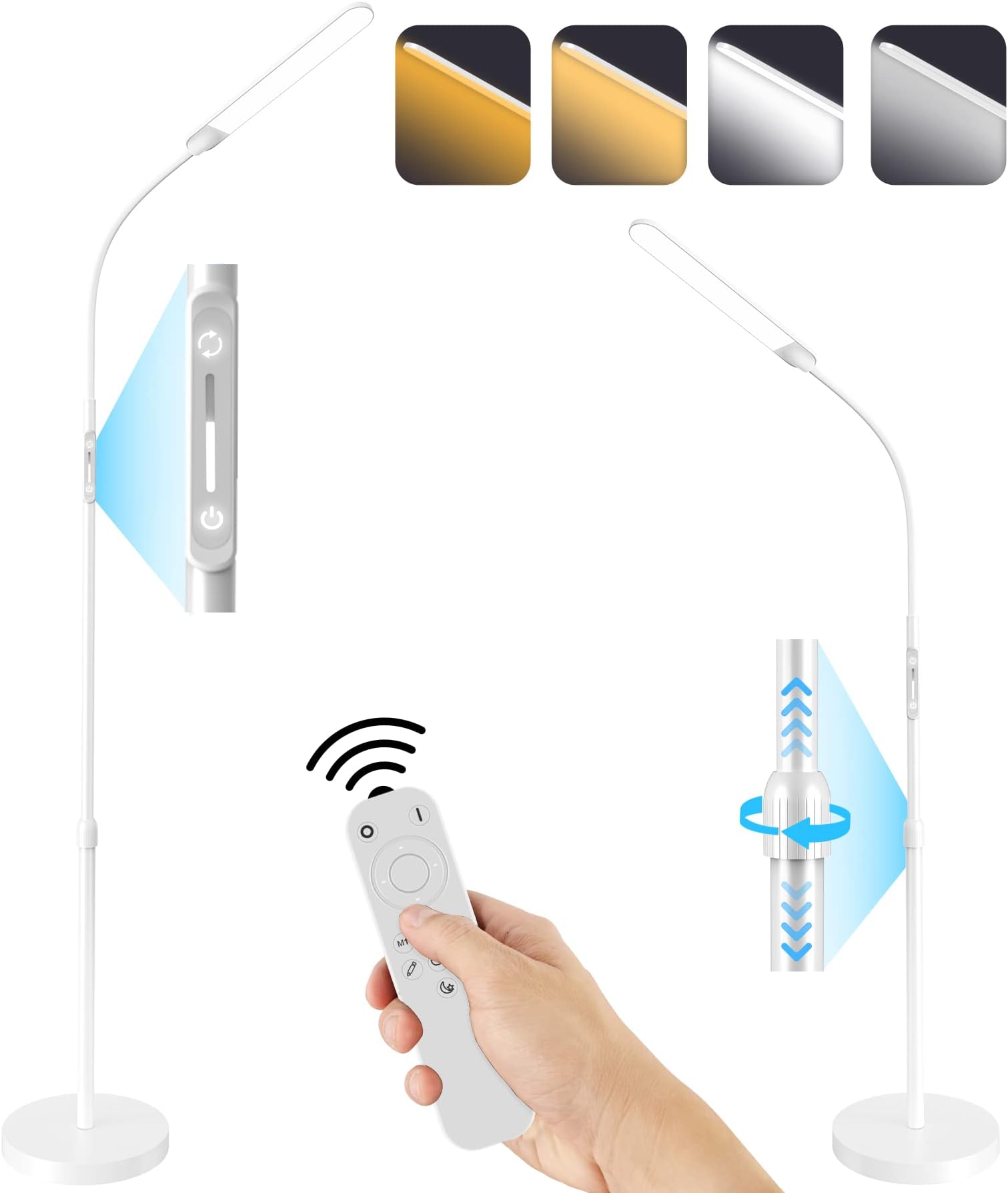 Buy Hilitand Light Therapy Lamp, 3 Color Temperature Modes Adjustable - View #4