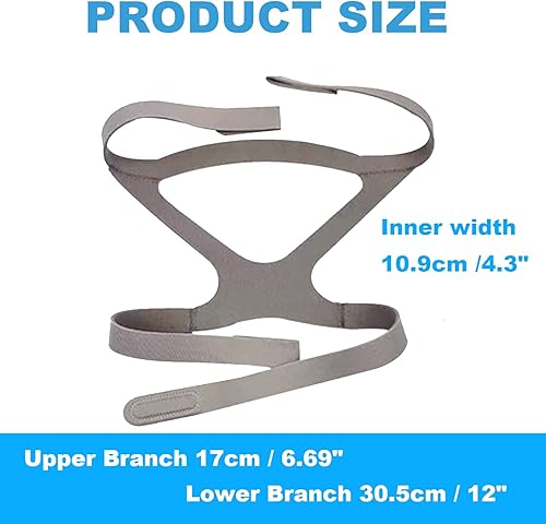 Miniatura 5 de CPAP Headgear Strap for AirFit F20 F20 N10 Full Face Mask Ventilator Headgear, Headgear Strap Replacement with Adjustable Home Ventilator Mask