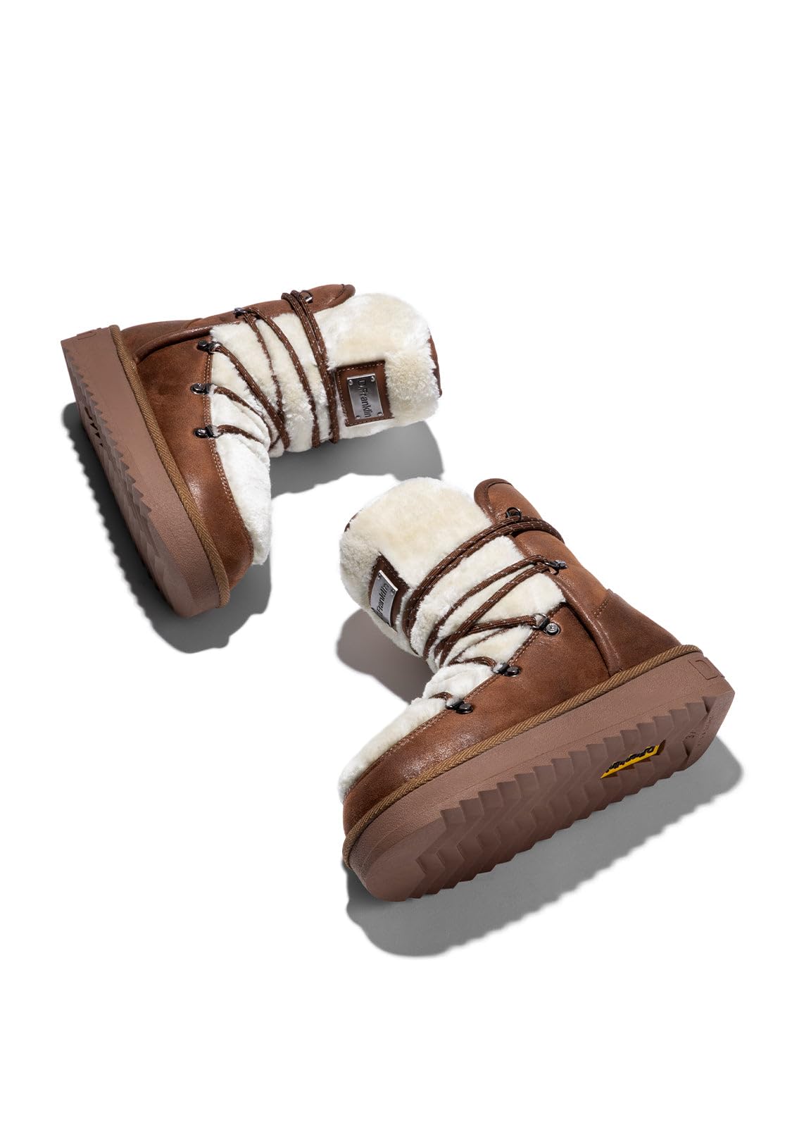 D.Franklin Buty Australijskie Damskie Nordic Trk Fur w kolorze camel - Buty Damskie - Moda Casual - Rozmiar (42) - Model nordic-trk