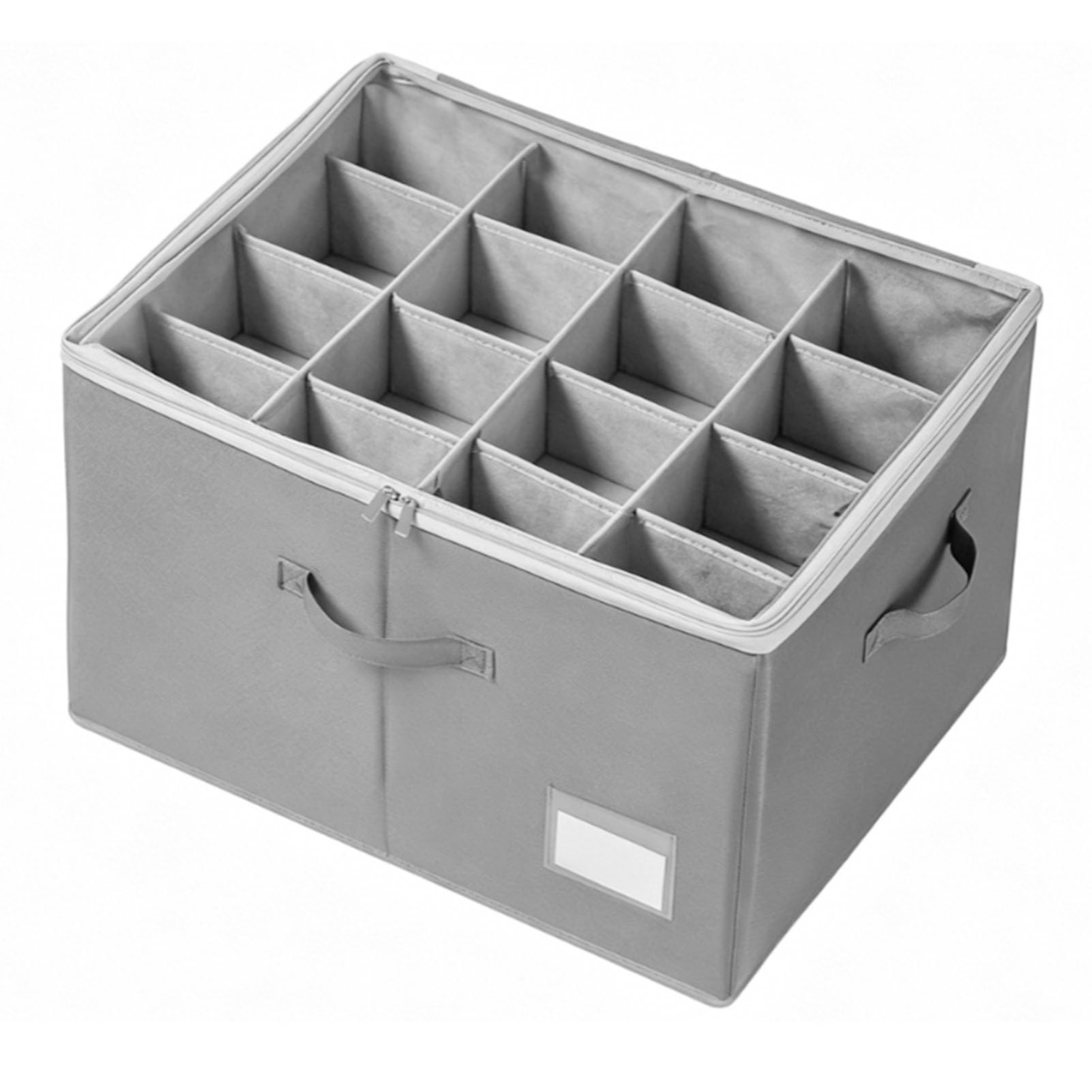 YUYTE Organizzatore per Scarpe, Contenitore per Scarpe in Tessuto Oxford, Resistente Alla Polvere con Divisori Rimovibili e Maniglie per Ripostiglio Armadio Sotto il Letto (GRAY)