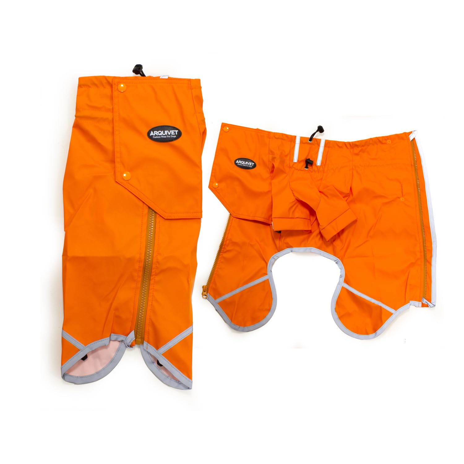 Arquivet Imperméable Orange pour Chien 'Monte Vettore' XL 40 cm Protège de la Pluie et du Froid Imperméable pour Chien