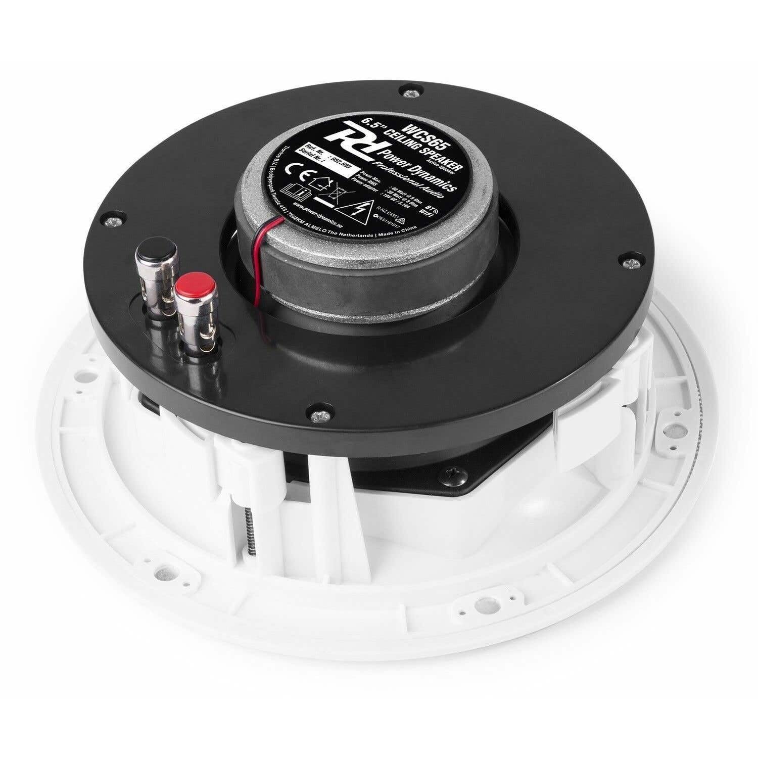 WiFi en Bluetooth speakerset - Power Dynamics WCS65 plafond inbouw luidsprekerset - 120W (952.593)