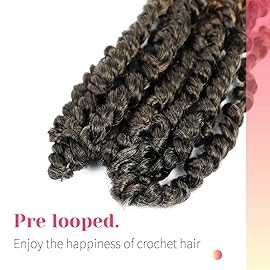 BOHOBABE Crochet Passion Twist Hair Pretwisted 10 Inch Short Pre-looped Passion Twist Crochet Braiding Hair 8 Packs (T27)