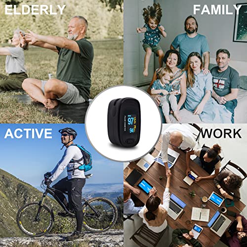 Contec Cms50Na Fingertip Pulse Oximeter ,Spo2 Pulse Rate Blood Oxgen Meter Oled Display(Black) #TOP4