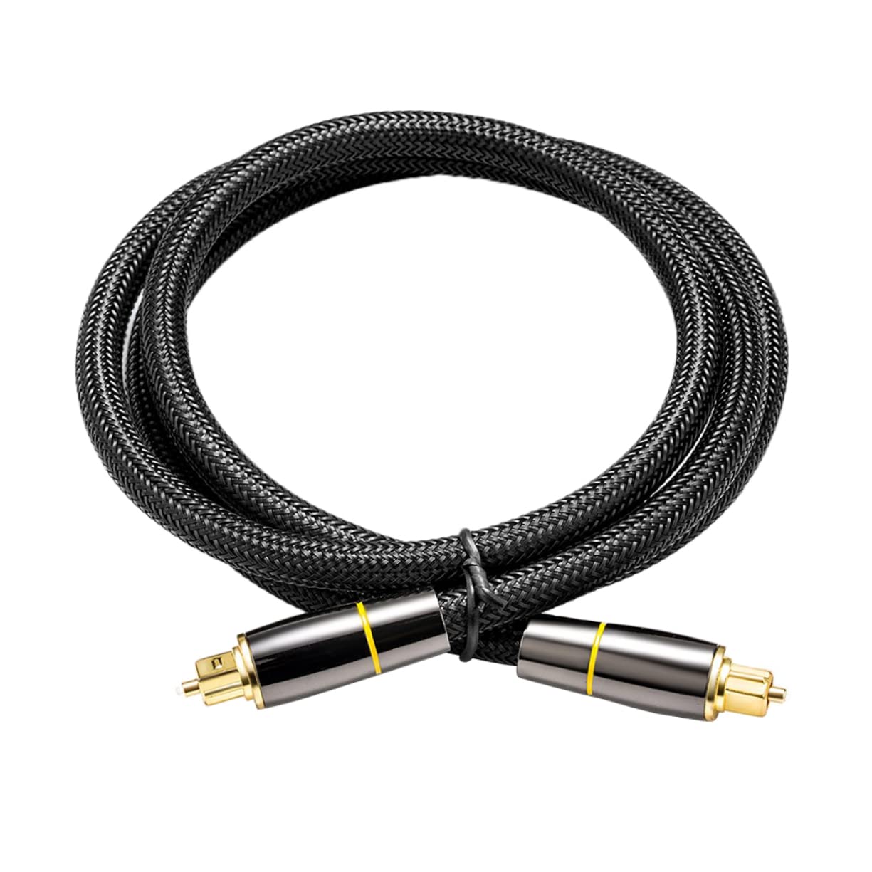 Cavo Ottico Audio Digitale 15 Metri in Fibra, Nero | Corpo Flessibile Coperture Protettive, Bassa Ossidazione e Durata Elevata, per Amplificatori e Videoregistratori