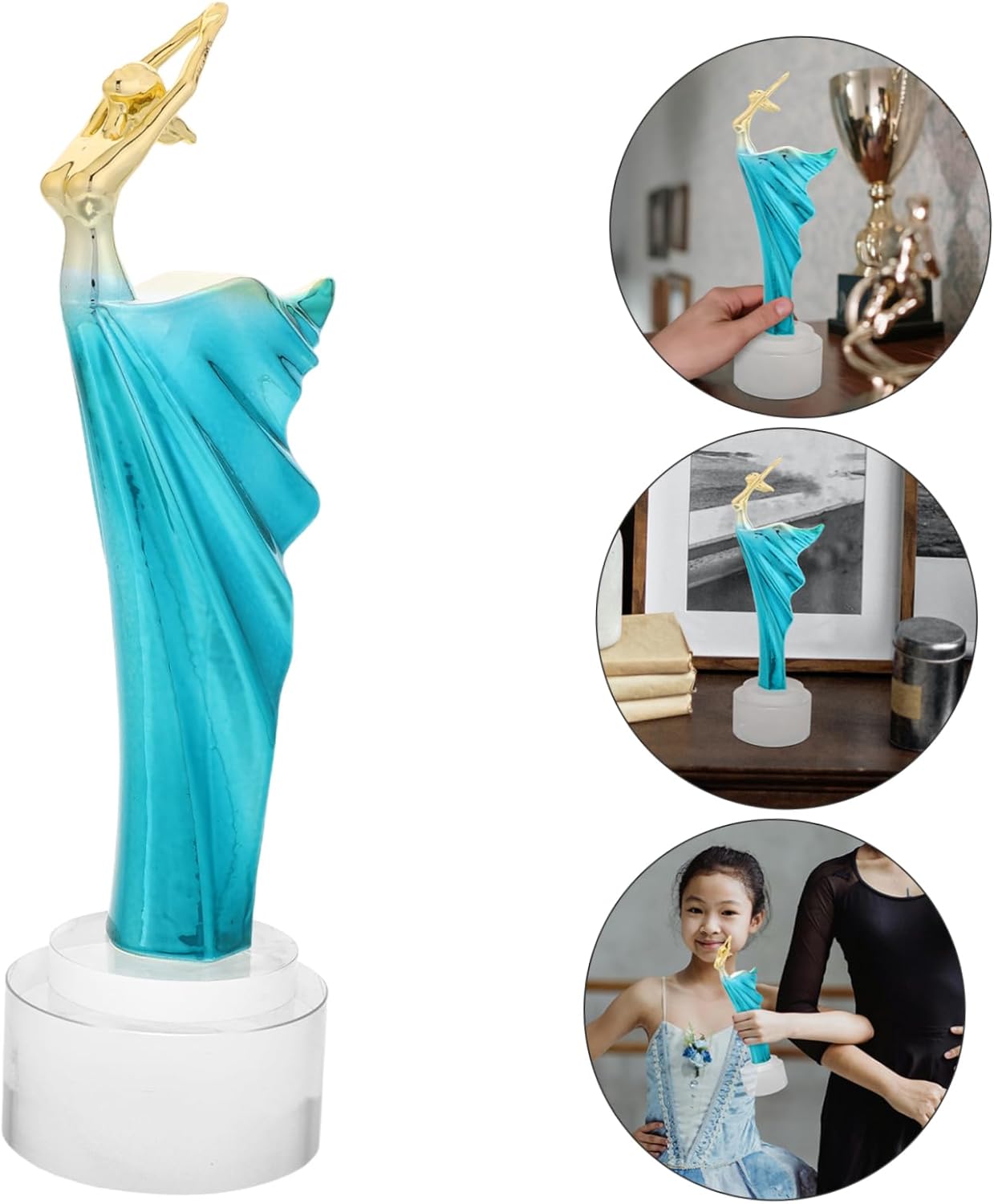 Kisangel Dance Trophy Ballet Statue Award for Girls Dance Competitions Graduation and Showcases Celebrates Achievements in Latin Ballet and