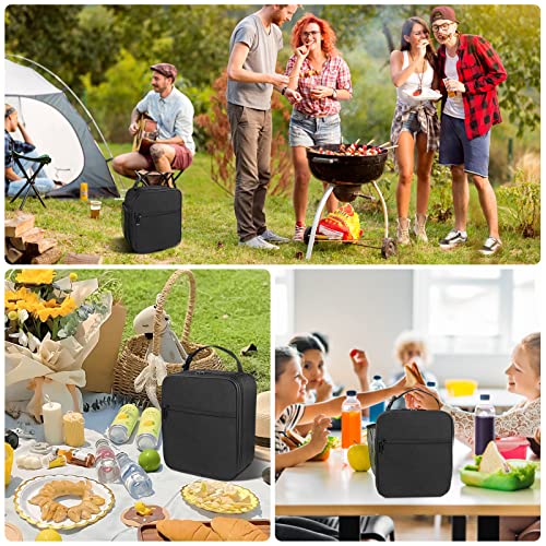 Slticase Lunch Box For Men Women Adults, Insulated Small Lunch Bag For Office Work Travel Picnic- Reusable Portable Soft Lunchbox For Men Women Adult Black #TOP7