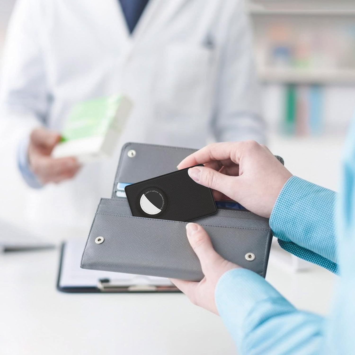 mutural portable case for new airtags trackercredit card size card compatible with airtag for walletpursebackpackcard casesuitcaseslim safety an