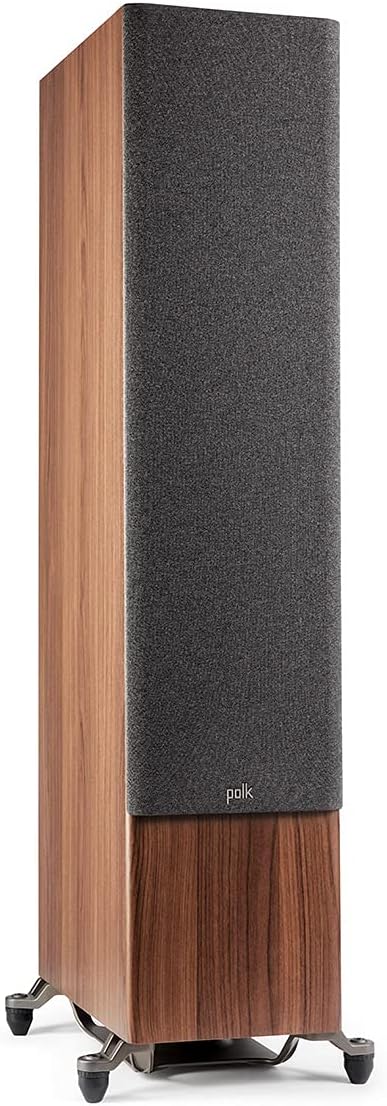 Polk Reserve Series R700 Floorstanding Tower Speaker, Features 1" Pinnacle Ring Tweeter, 6.5" Turbine Cone Woofers, Dual 8" Long-Throw Drivers, Hi-Res Certified, IMAX Enhanced, Adjustable Feet Brown : Electronics