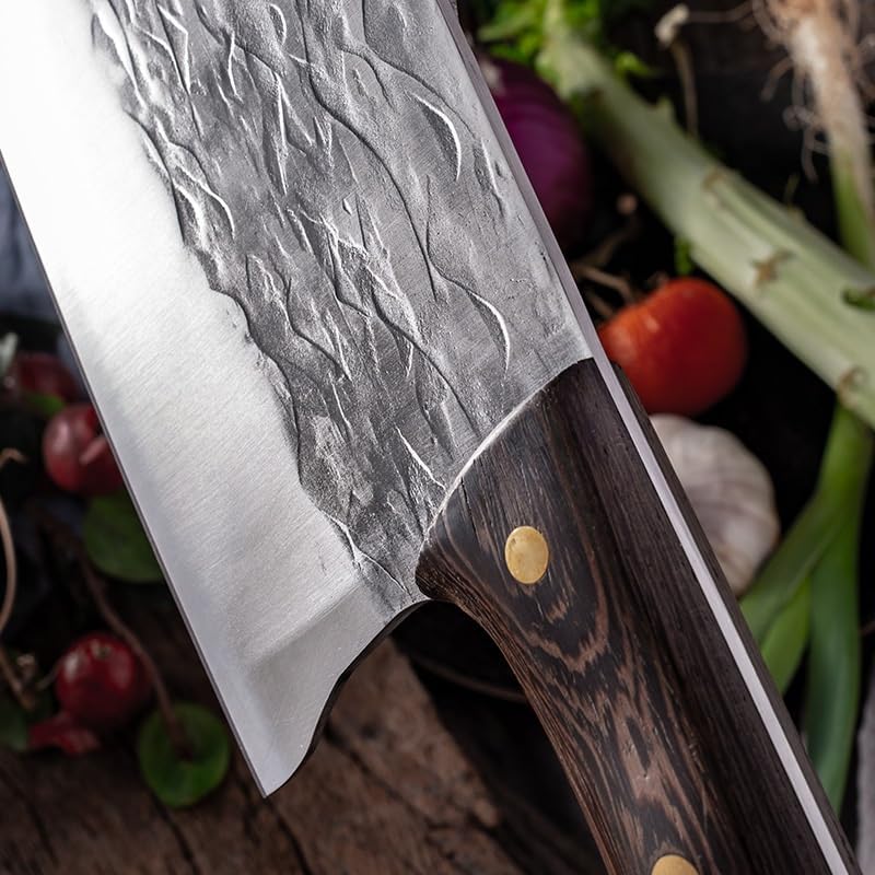 DAXXIN Meat Cleaver,Cleaver Knife, Forging Boning Knife Meat Cleaver Japanese High Carbon Steel Knife Hand-Made Chef Tang Sliced With Kitchen Knife Butcher Knife