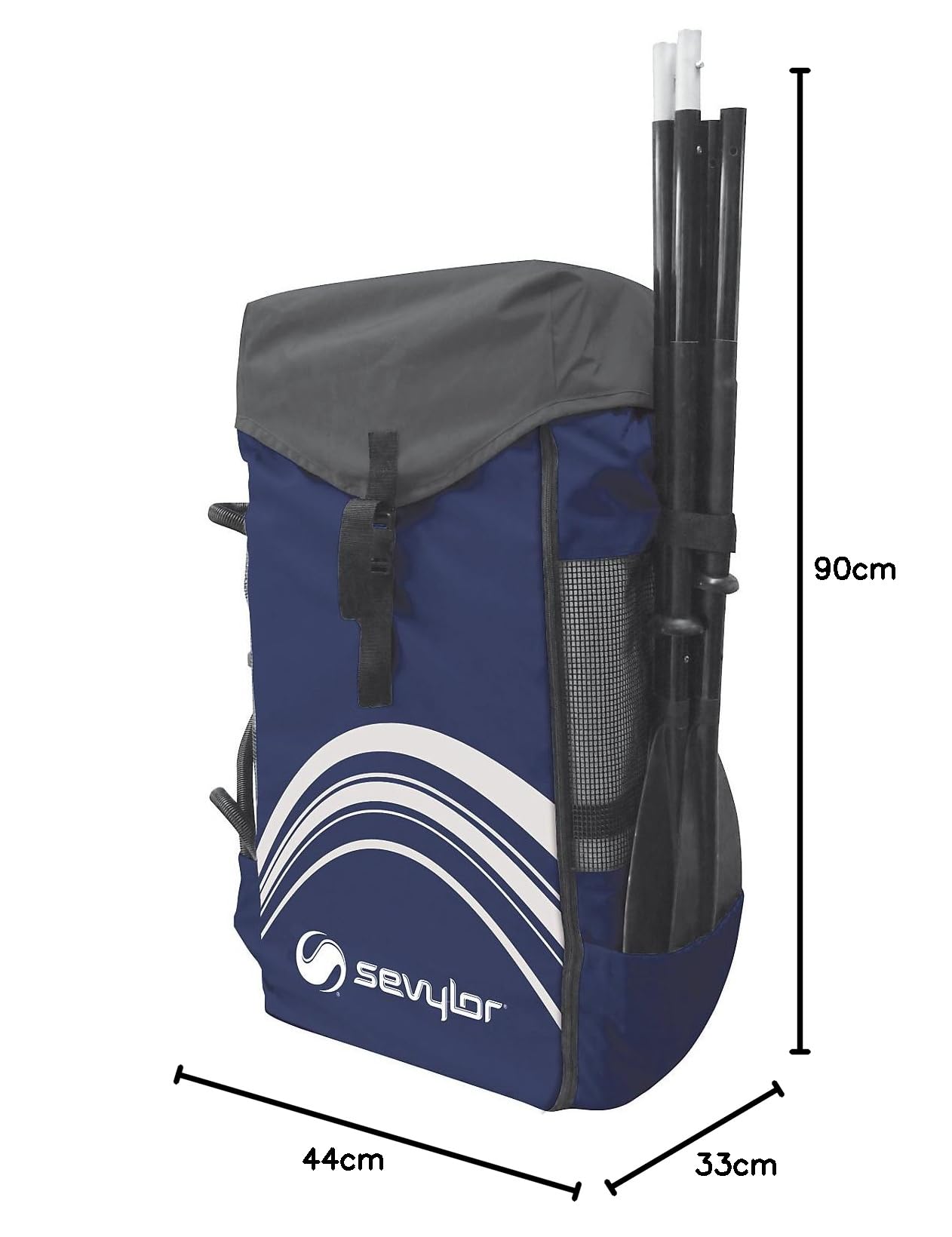Sevylor Sac à dos Universel QuickPack pour Ranger Kayak Gonflable, Pagaies et Accessoires, Homme, Bleu, 130 L