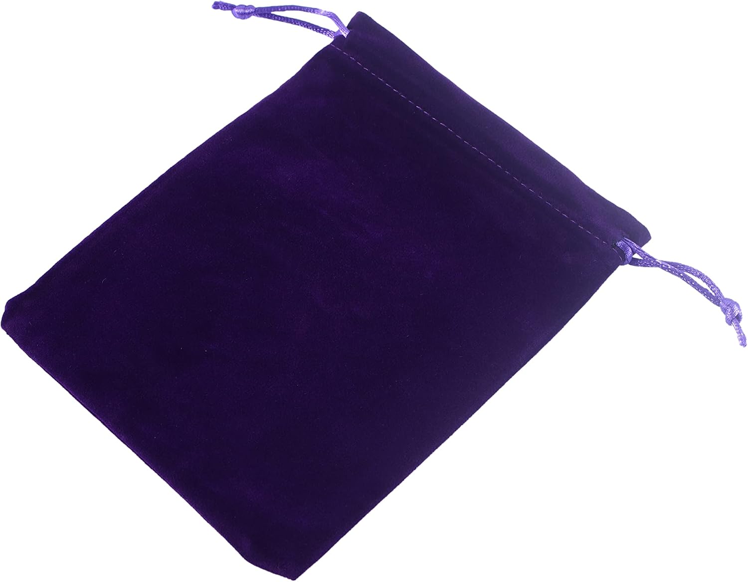 Sansam Medium Velvet Drawstring Gift Bag – 20pcs Jewelry & Accessory Pouch for Bracelets, Necklaces & Gifts, Reusable with Satin Cord, Purple image 3