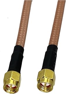 1pcs RG142 SMA Male Plug to RF Coaxial Connector Pigtail Jumper Cable New 4inch~5M(4inch (10CM))
