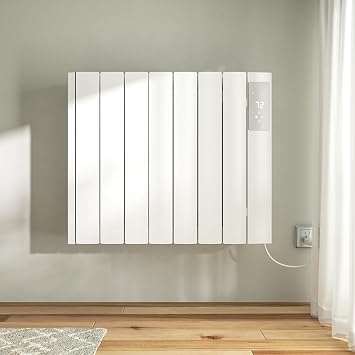 1500w Convection Wall Panel Heater-Electric Heater for Indoor Use, Quiet Fan-less Design, Energy Efficient Heating with ECO Mode, Remote Control, 24h Timer, Child Lock