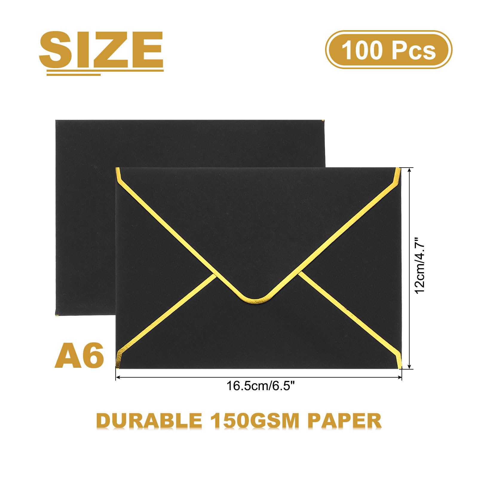 PATIKIL 100 Pack A6 Envelopes - Image 2