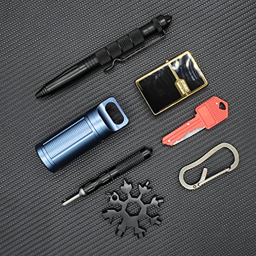 Ppfish Military Grade Air-Tight Edc Accessory Case, Waterproof Pill Fob Capsule/Match Case Battery Holder Case, Outdoor Survival Storage Container Dry Box (Pack Of 3) #TOP7