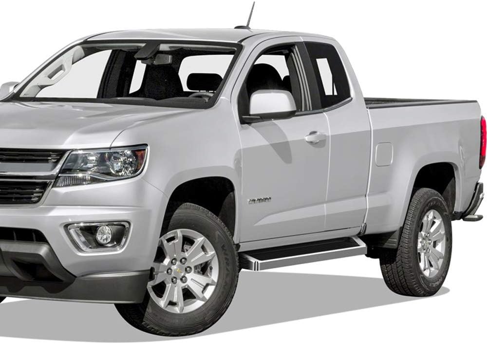 APS Running Boards 6 inches Compatible with Chevy Colorado GMC Canyon 2015-2022 Extended Cab (Nerf Bars Side Steps Side Bars)