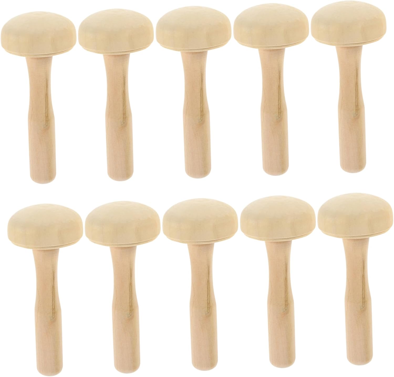 VILLFUL 10pcs Wooden Ink Rollers for Printmaking Rollers Craft Rubbing Art Printmaking Tools Printing Supplies