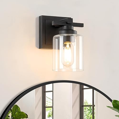Miniatura 52 de 1 Lámpara Moderna para Baño sobre Espejo, Luces de Tocador Cromadas para Apliques de Pared de Baño con Pantallas de Vidrio Blanco Lechoso, Casquillo