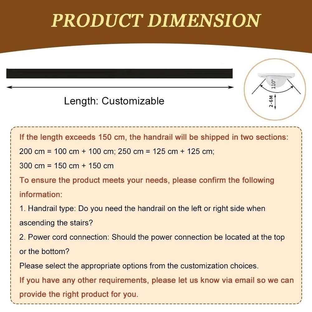 exproyzk Lámpara De Pared Moderna De 39 Pulgadas para Porche Y Patio | Lámpara de pared alargada de aleación de aluminio con sensor de movimiento, para escaleras, garaje y puerta de entrada