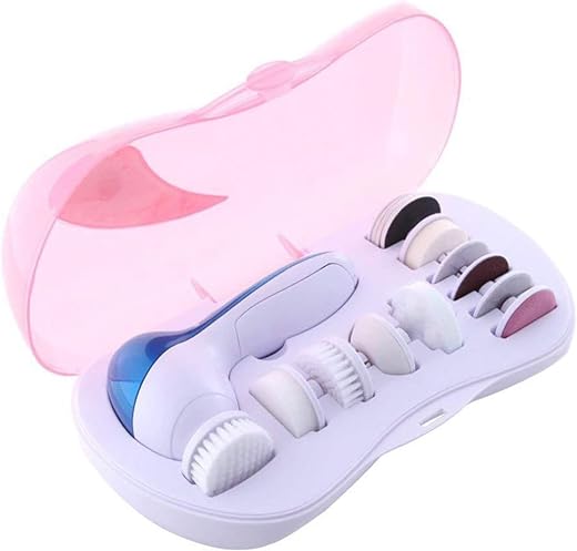 MAULION™ 11 in 1 Electric Facial Exfoliator and Massage Machine - Skin Care &amp; Cleaning Kit for Women (Medium)