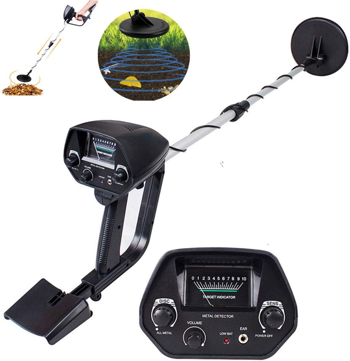metal detector con bobine impermeabili